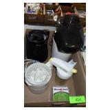 KEURIG COFFEE POT & FILTER, POPCORN MAKER (TURNS>>