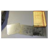 3 VINTAGE GLASS NEGATIVES (4 x 5)