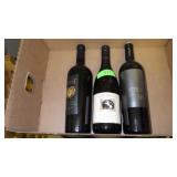 **NO SHIPPING** 3 BOTTLES ASST. WINE 750ML