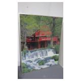 FRAMED HODGSON WATER MILL PUZZLE 29 x 36