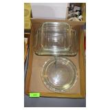 PYREX CASSEROLE DISHES, PYREX PIE PLATE, GLASS >>>