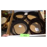 ASST. LEATHER BELTS- 48, 50 & 52 (TORN SEAM ON 1)