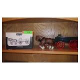 CUSTOM CLASSICS DIE CAST WAGON & HORSES- MISSING>>