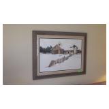 SIGNED NANCY NEWCOMB PRINT 5/100?  37 1/2 x 28 1/2