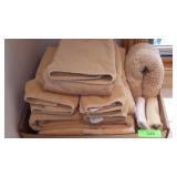 TOWELS, HAND TOWELS, BATH RUG, 2 WASH CLOTHS