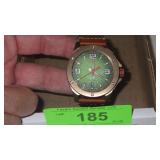 LIV AUTOMATIC WATCH W/ LEATHER BAND- RUNS