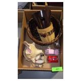 VINTAGE SHELL LIGHT, ASST. BASKETS, DIECAST VW