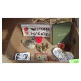 CHRISTOFLE FRAME, NEEDLEWORK & DRIED FLOWERS BIRD>