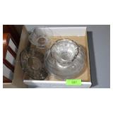 PLATES & BOWL MARKED "-T-", SILVER LINED PLATE &>