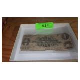 VINTAGE UNITED STATES OF ALABAMA ONE DOLLAR BILL
