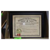 1956 STATE OF ILLINOIS GOVENOR CERTIFICATE, 2003>>