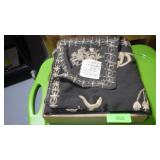 2 PCS. VINTAGE MATERIAL 62 x 56- WOOL