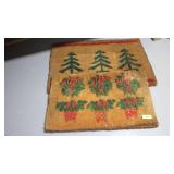2 DOOR MATS - 29 x 18 & 34 x 23