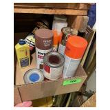 SILICONE SPRAY, SPRAY PAINT, FLOOD LIGHTS, ETC