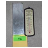 VTG BURLINGTON WIS. SAVINGS & LOAN THERMOMETER