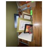 ASST. FRAMES , PRINTS & WIRE BASKET