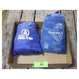 2 TRAVEL HAMMOCKS IN BAG