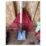 LEAF RAKE, SHOVEL