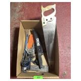 SOG JUNGLE MACHETE, CAST IRON WEDGE, SAW BLADE, >>