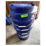 (4) 5 GALLON BUCKETS (1 LID)