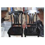 2 WOODEN CHAIRS
