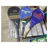 3 TENNIS RAQUETS - SPALDING, DUNLOP & KENNEX