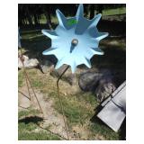 HANDMADE METAL YARD ART FLOWER