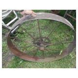 VINTAGE STEEL WHEEL 36 1/2"