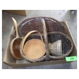 ASST. BASKETS & WOODEN BOWL