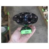 VINTAGE IMPERIAL GLASS "COSMOS" DAISY COMPOTE