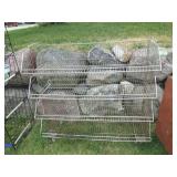 ROLLING WIRE SHELF / RACK 47 x 21 x 44