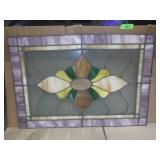 STAINED GLASS WINDOW 32 x 22 **NO SHIPPING**