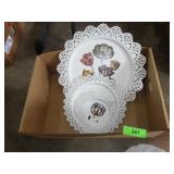 3 METAL TRAY WALL ART  15", 101/2" & 7"