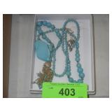 COSTUME JEWELRY TURQUOISE ? NECKLACE