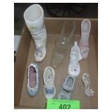 ASST. GLASS & CERAMIC SHOES
