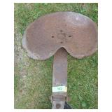 VINTAGE CAST IRON TRACTOR SEAT