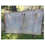 VINTAGE  EUREKA STEEL WINDMILL TAIL 64 X 45