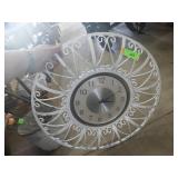 METAL WALL ART CLOCK (UNTESTED)  24"