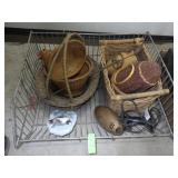 ASST. BASKETS, VINTAGE BLOW DRYER (TURNS ON)
