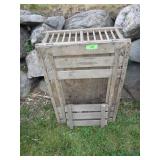 VINTAGE WOODEN CHICKEN CRATE 24 x 35 x 10