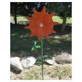 HANDMADE METAL YARD ART FLOWER