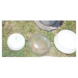 3 CEILING LIGHT SHADES