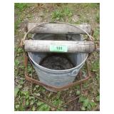 VINTAGE GLAVANIZED MOP BUCKET