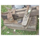 VINTAGE WOODEN CLAMP & BOX