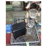 CANDLE HOLDER, MAILBOX, SS POT, WIRE FRUIT HOLDER