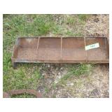 VTG TIN CHICKEN FEEDER / FLOWER POT:)  19 1/2" L