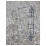 2 METAL PLATE DISPLAY RACKS