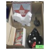 ASST. CHICKEN FIGURINES, ROOSTER DECOR, AMERICA>>>