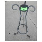 WROUGHT IRON GAZING BALL HOLDER?  22 1/2"