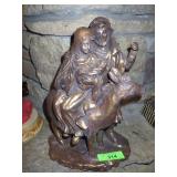 JESUS, JOSEPH & MARY FIGURINE (PLASTIC?  14")